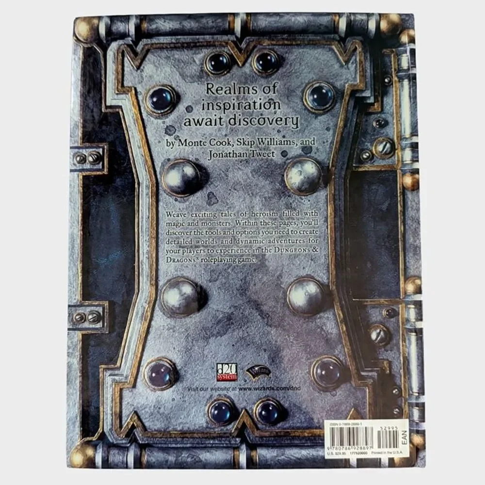 Dungeon Master's Guide Core Rulebook II Dungeons & Dragons D&D Fantasy 2003 Book